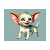 Cartão-postal de fantasia animal