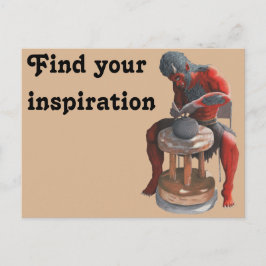 Cartão Postal Cartão-postal de fantasia de arte de Ogre Spinning