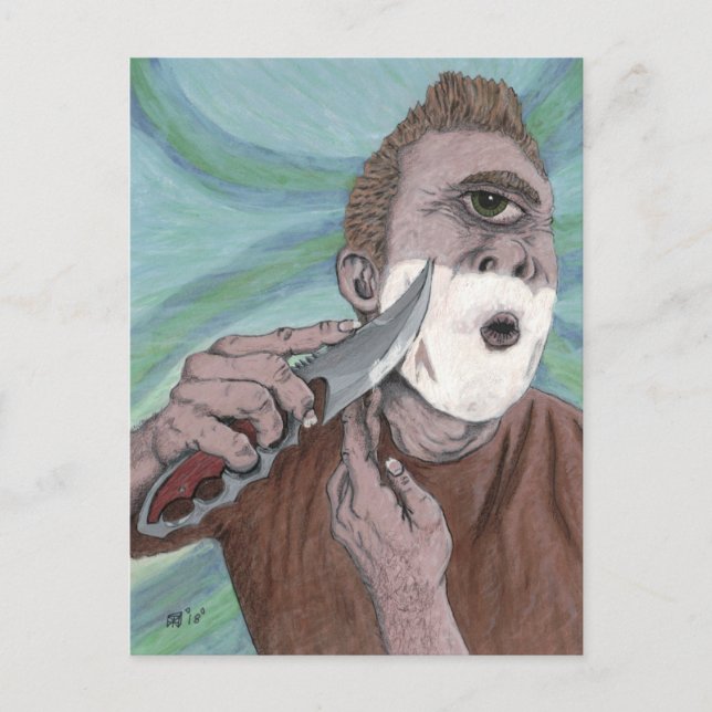 Cartão Postal Cartão-postal de fantasia de fantasia do ciclismo  (Frente)