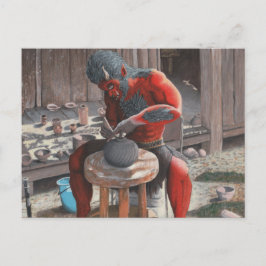Cartão Postal Cartão-postal de fantasia de Fazer de Ogre Potter