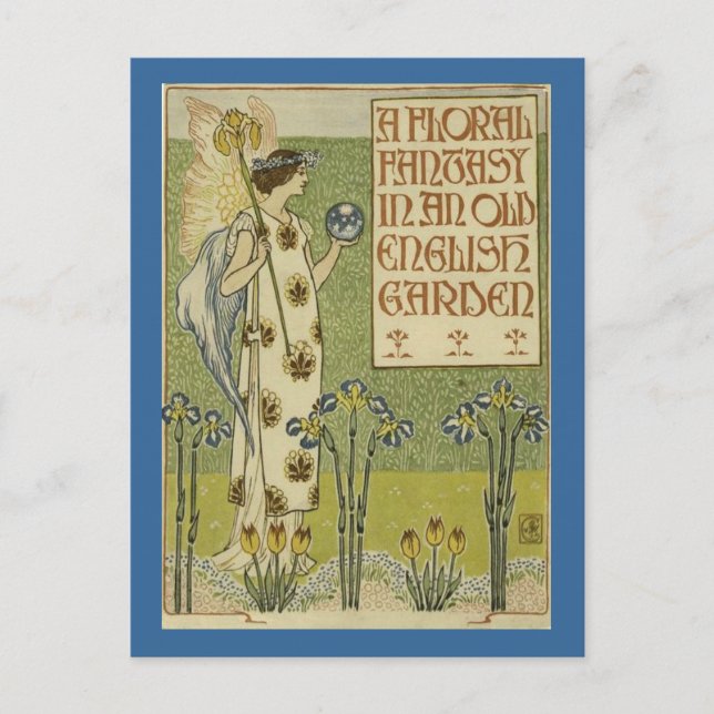 Cartão Postal Cartão-postal de fantasia floral (Frente)