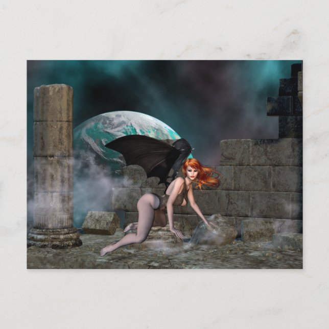 Cartão Postal Cartão-postal de fantasia/vampiro (Frente)