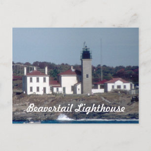 Cartão Postal Cartão-postal de farol de Beavertail 3