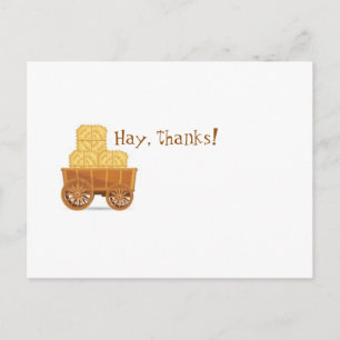 Cartão Postal Cartão-postal de fazenda Obrigado