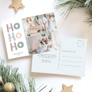 Cartão Postal Cartão-postal de Feriado de Colagem de Fotografias