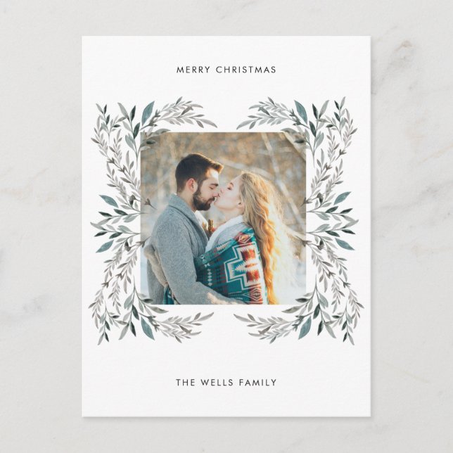 Cartão Postal Cartão-postal de Feriado Moderno Floral (Frente)