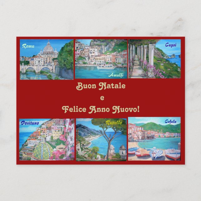 Cartão Postal Cartão-postal de feriados felizes (Frente)