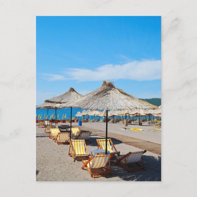 Cartão Postal Cartão-postal de férias em praia (Frente)