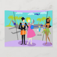 Cartão-postal de férias tropicais