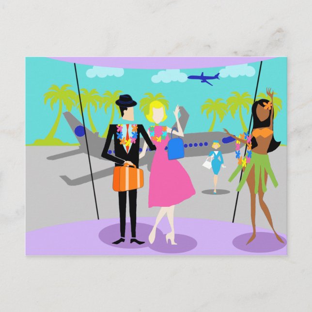 Cartão Postal Cartão-postal de férias tropicais (Frente)