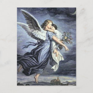 Cartão Postal Cartão-postal de filho e anjo