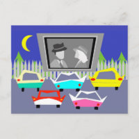 Cartão-postal de filme com unidade de pequena cida