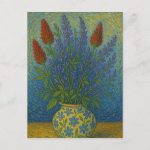 Cartão Postal Cartão-postal de flor em vase