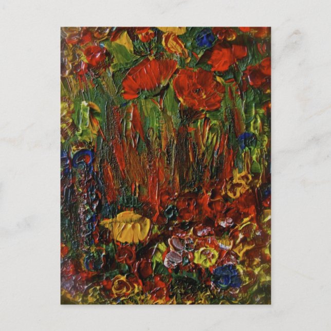 Cartão Postal Cartão-postal de Flor Selvagem (Frente)