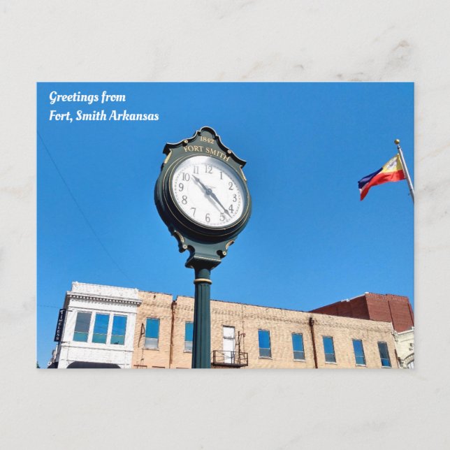 Cartão Postal Cartão-postal de Fort Smith, Arkansas (Frente)