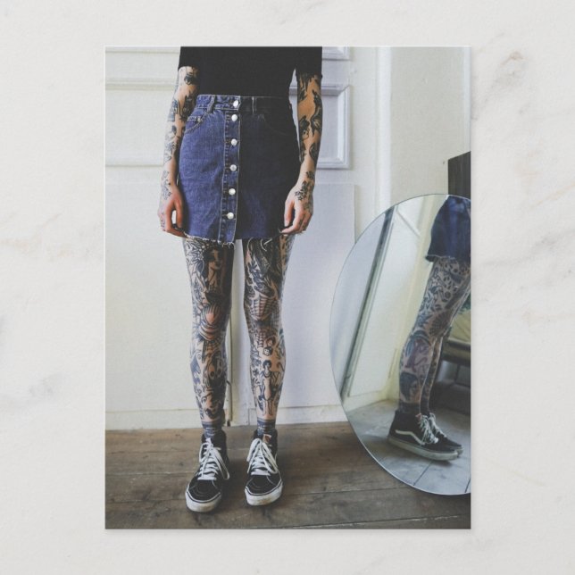 Cartão Postal Cartão-postal de foto bonito de tatuagem (Frente)