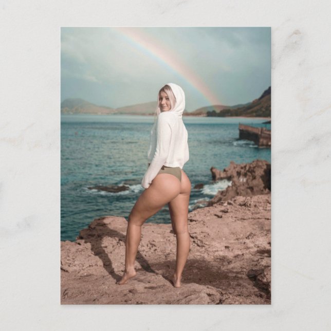 Cartão Postal Cartão-postal de foto da garota Bikini (Frente)