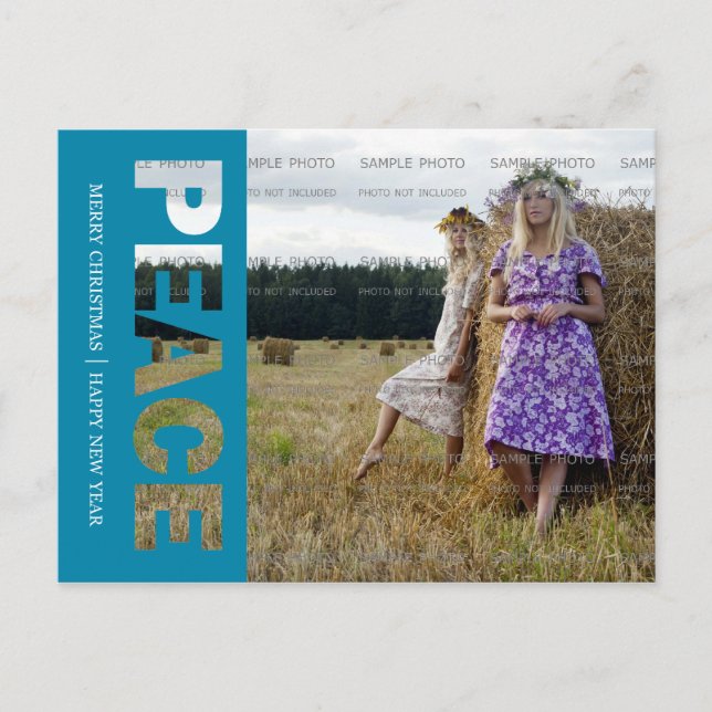 Cartão Postal Cartão-postal de Foto de Paz (Frente)