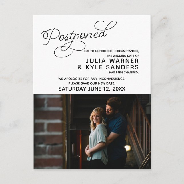 Cartão Postal Cartão-postal de Foto Postado pelo Casamento (Frente)