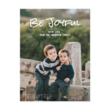 Cartão-postal de Foto Simples Branco