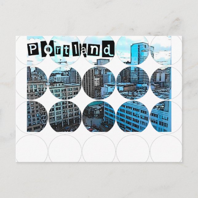 Cartão Postal Cartão-postal de fotografia circular (Frente)