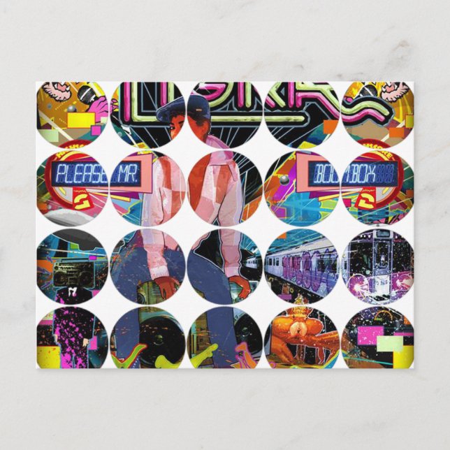 Cartão Postal Cartão-postal de fotografia circular (Frente)