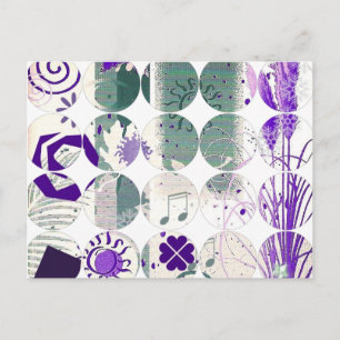 Cartão Postal Cartão-postal de fotografia circular