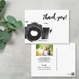 Cartão Postal Cartão-postal de Fotografia de Casamento sem logot