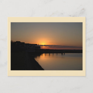 Cartão Postal Cartão-postal de Fotografia do Sunset Waterscape