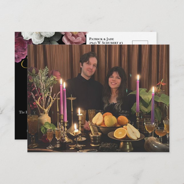 Cartão Postal Cartão-postal de fotos de Rosas em chamas (Frente/Verso)