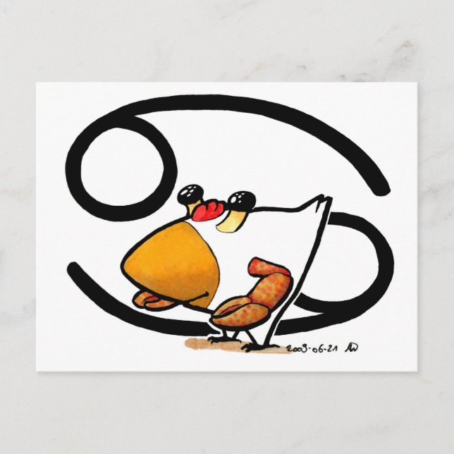 Cartão Postal Cartão-postal de frango cancer (Frente)