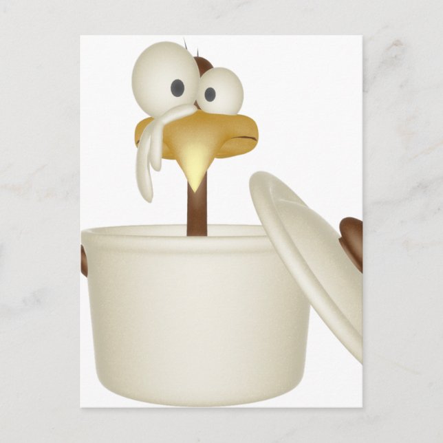 Cartão Postal Cartão-postal de frango em sopa (Frente)