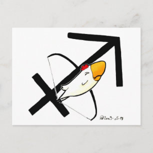 Cartão Postal Cartão-postal de frango sagitário