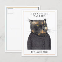 Cartão-postal de GATO MAID DA LADY