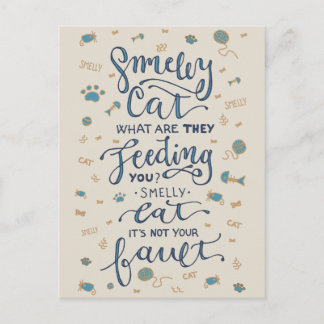 Cartão Postal Cartão-postal de gato meloso