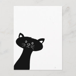 Cartão Postal Cartão-postal de gato preto