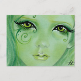 Cartão Postal Cartão-postal de giro verde