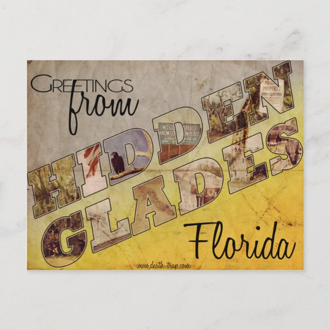 Cartão Postal Cartão-postal de Glades Raros Ocultos (Frente)