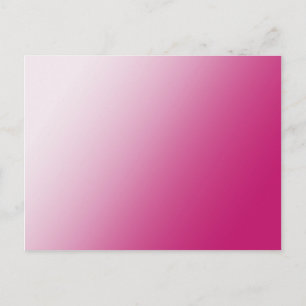 Cartão Postal Cartão-postal de gradiente rosa-quente personalizá