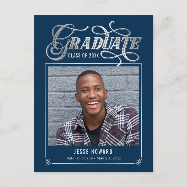 Cartão Postal Cartão-postal de Graduação de Cores Editável Futur (Frente)