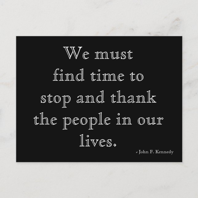 Cartão Postal Cartão-postal de gratidão (Frente)