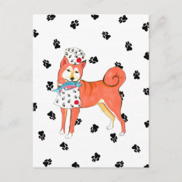 Cartão Postal Cartão-postal de Gulliver Shiba Inu