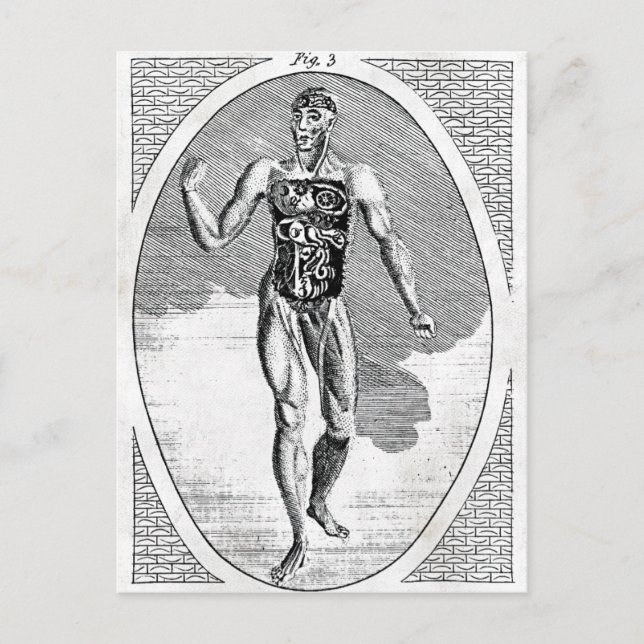 Cartão Postal Cartão-postal de homem contaminado (Frente)