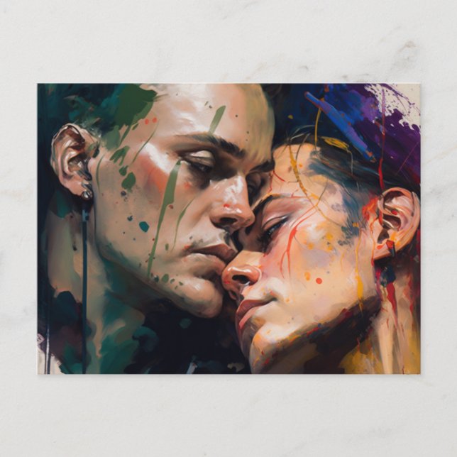 Cartão Postal Cartão-postal de Homens Apaixonados (Frente)