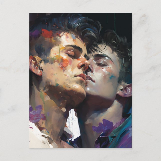 Cartão Postal Cartão-postal de Homens Apaixonados (Frente)