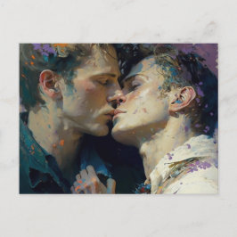 Cartão Postal Cartão-postal de Homens Beijando