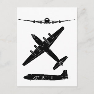 Cartão Postal Cartão-postal de ilustração clássico