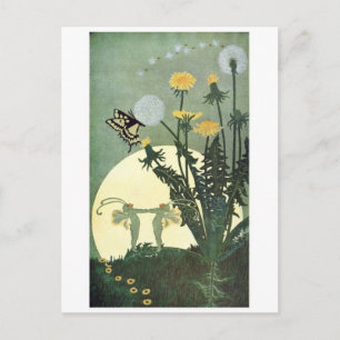 Cartão Postal Cartão-postal de ilustração clássico