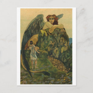 Cartão Postal Cartão-postal de ilustração clássico