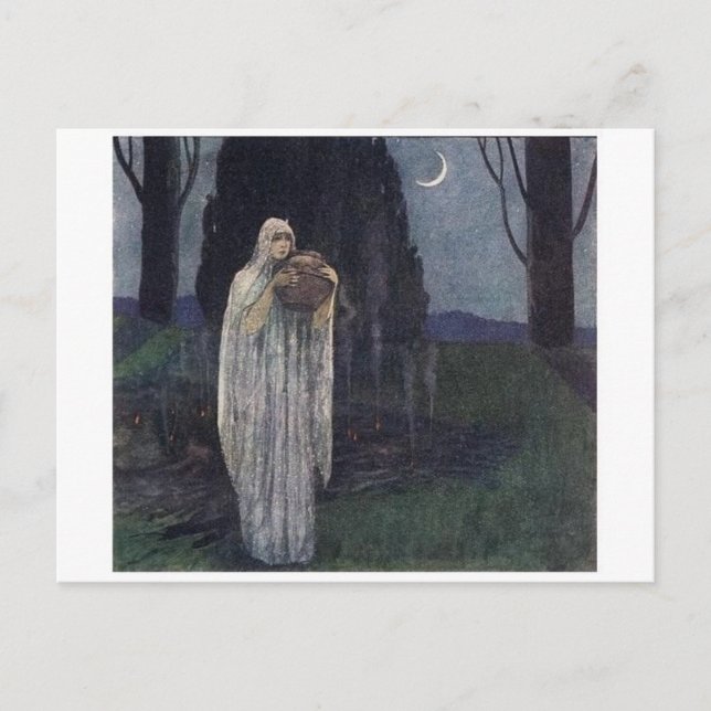 Cartão Postal Cartão-postal de ilustração clássico (Frente)